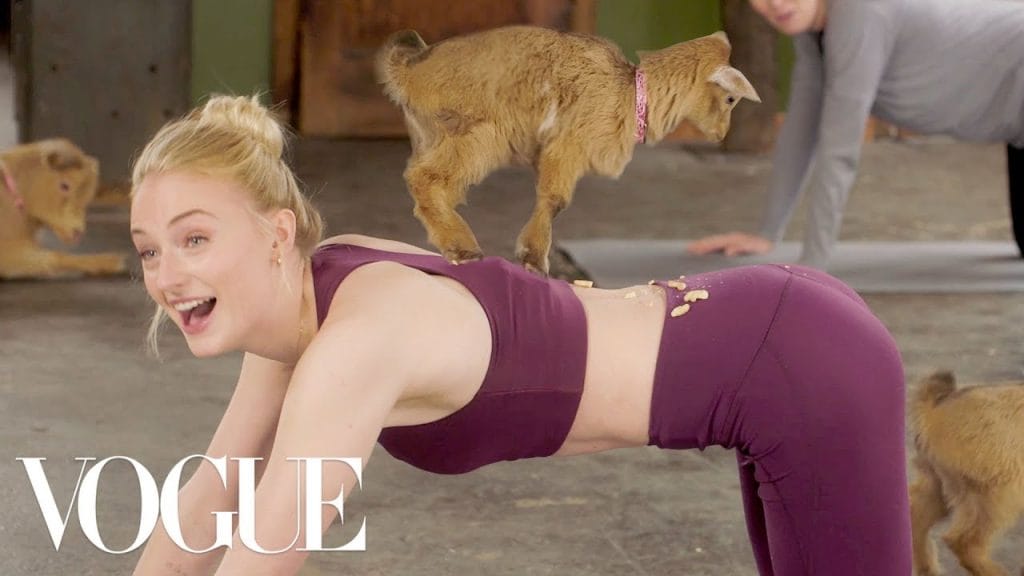 Sophie Turner Vogue Goat Yoga