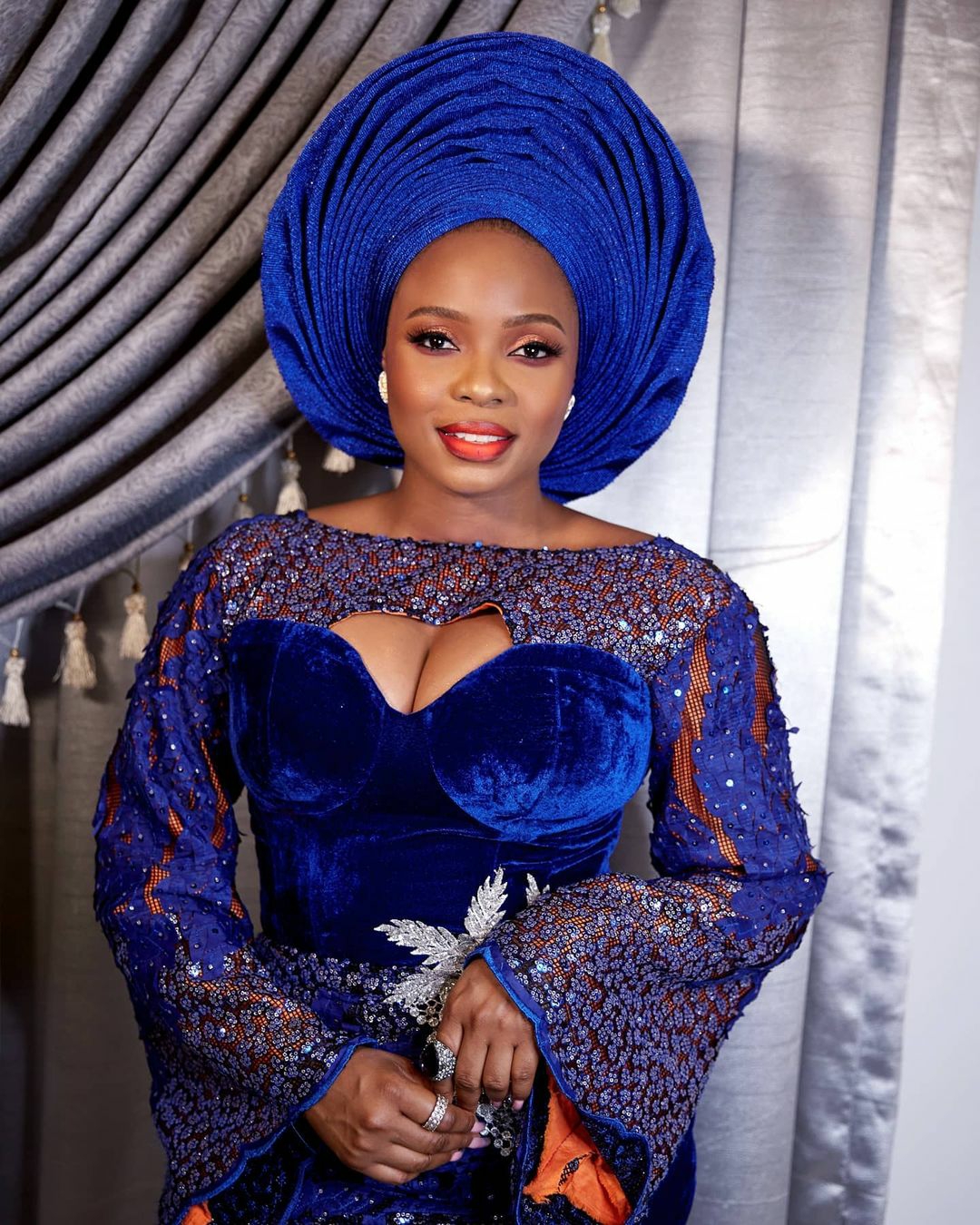Check Out Yemi Alade aka Mrs Onyema's Owambe Look From Her 
