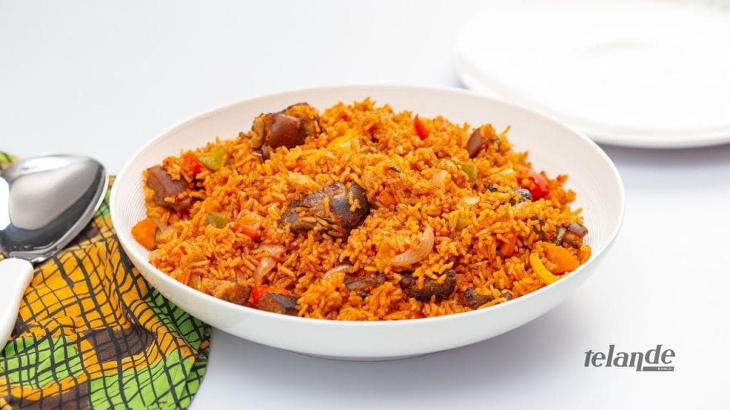 Peppered goat Jollof