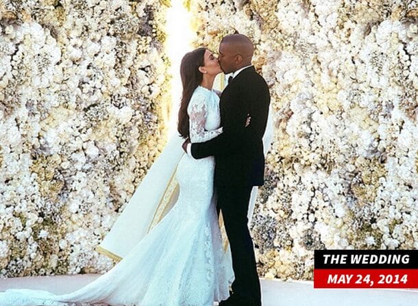 Kim Kardashian Files To Divorce Kanye West 8 Kim Kardashian & Kanye West's Wedding in Italy May 2014