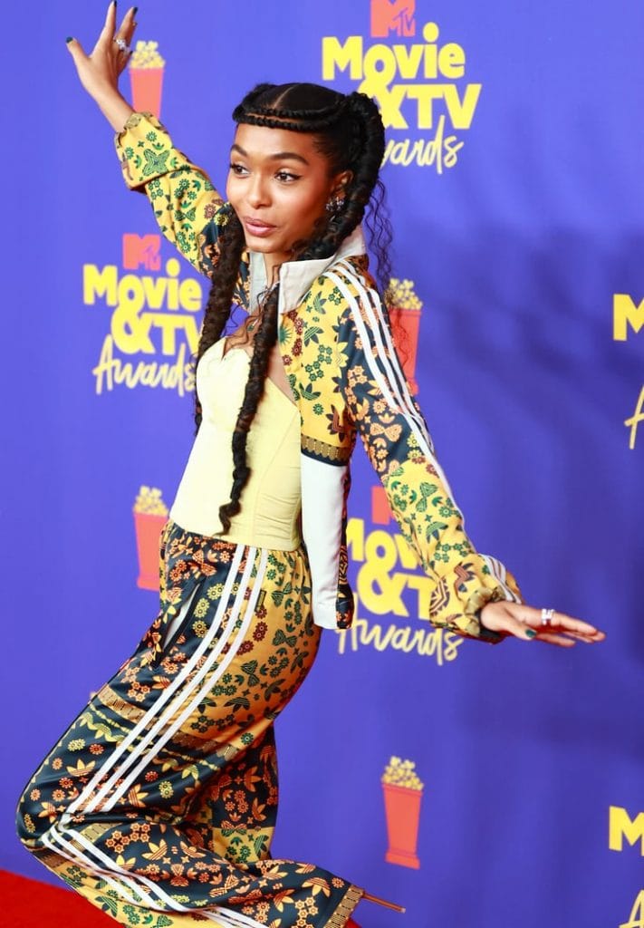 yara shahidi mtv movie tv awards adidas tracksuit
