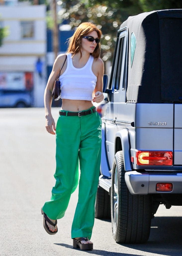 Kendall Jenner Adds A Splash Of Colour To Her Spring Wardrobe In Tailored Trousers 2 kendall2503 GettyImages 123947980028129