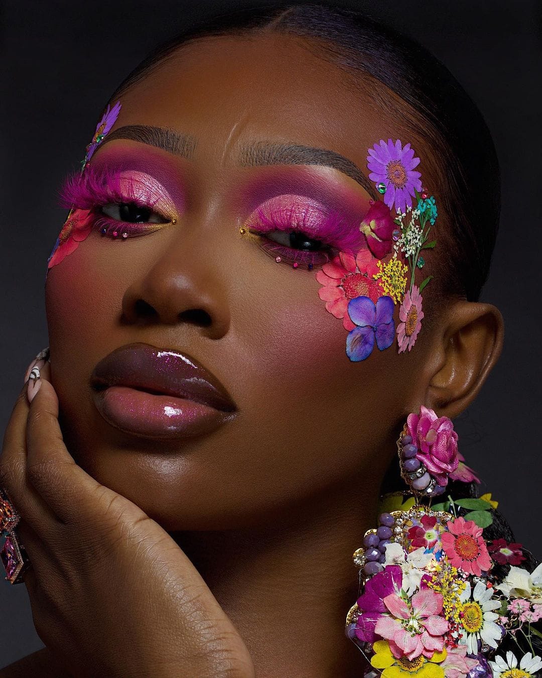 Vanessa Gyimah glitter eyeshadow