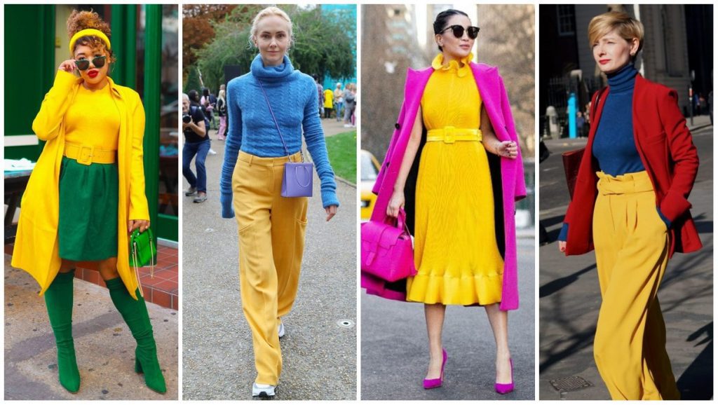 Outfits to wear with yellow