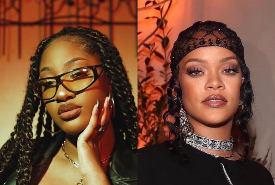 Tems Rihanna Meet Fenty Event New York Watch