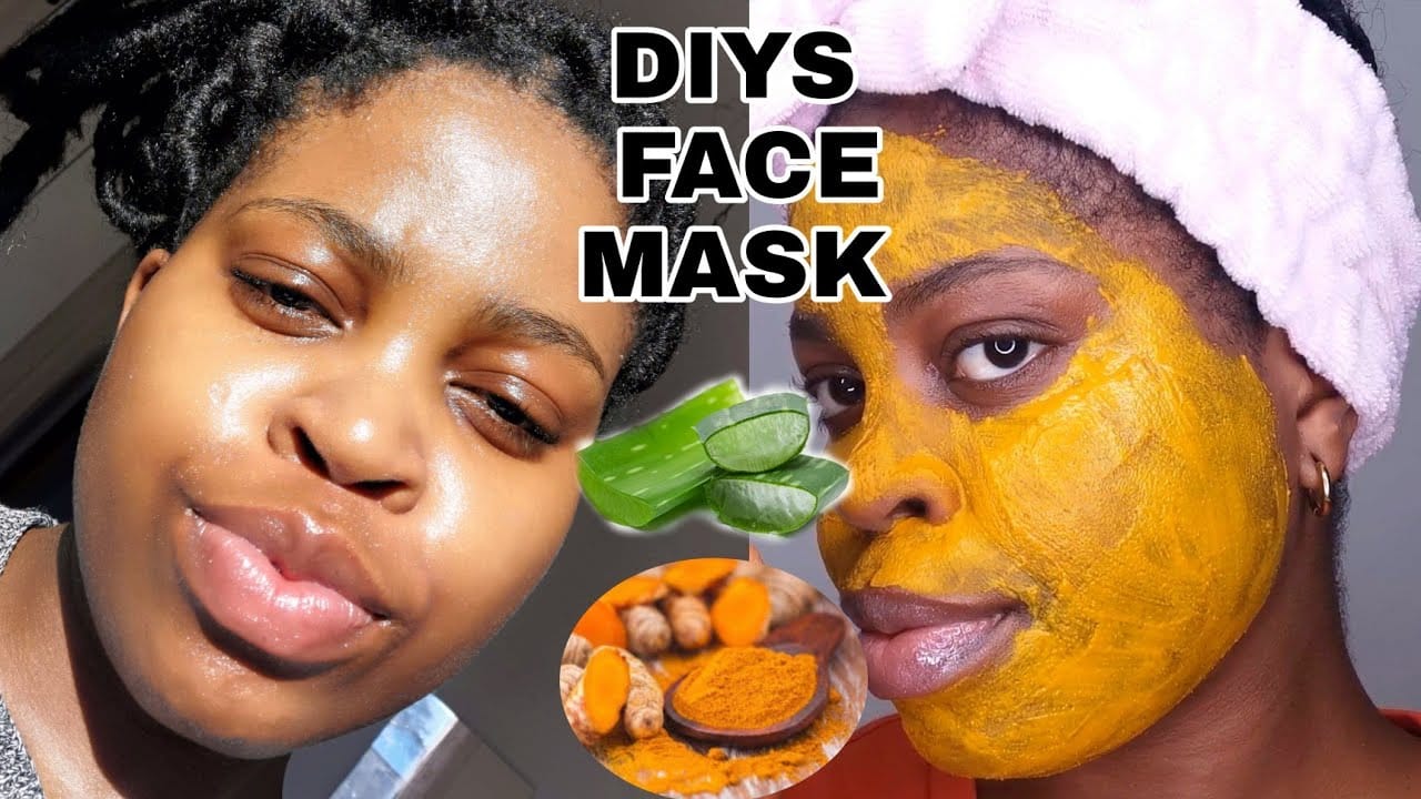 diy turmeric aloe vera face mask