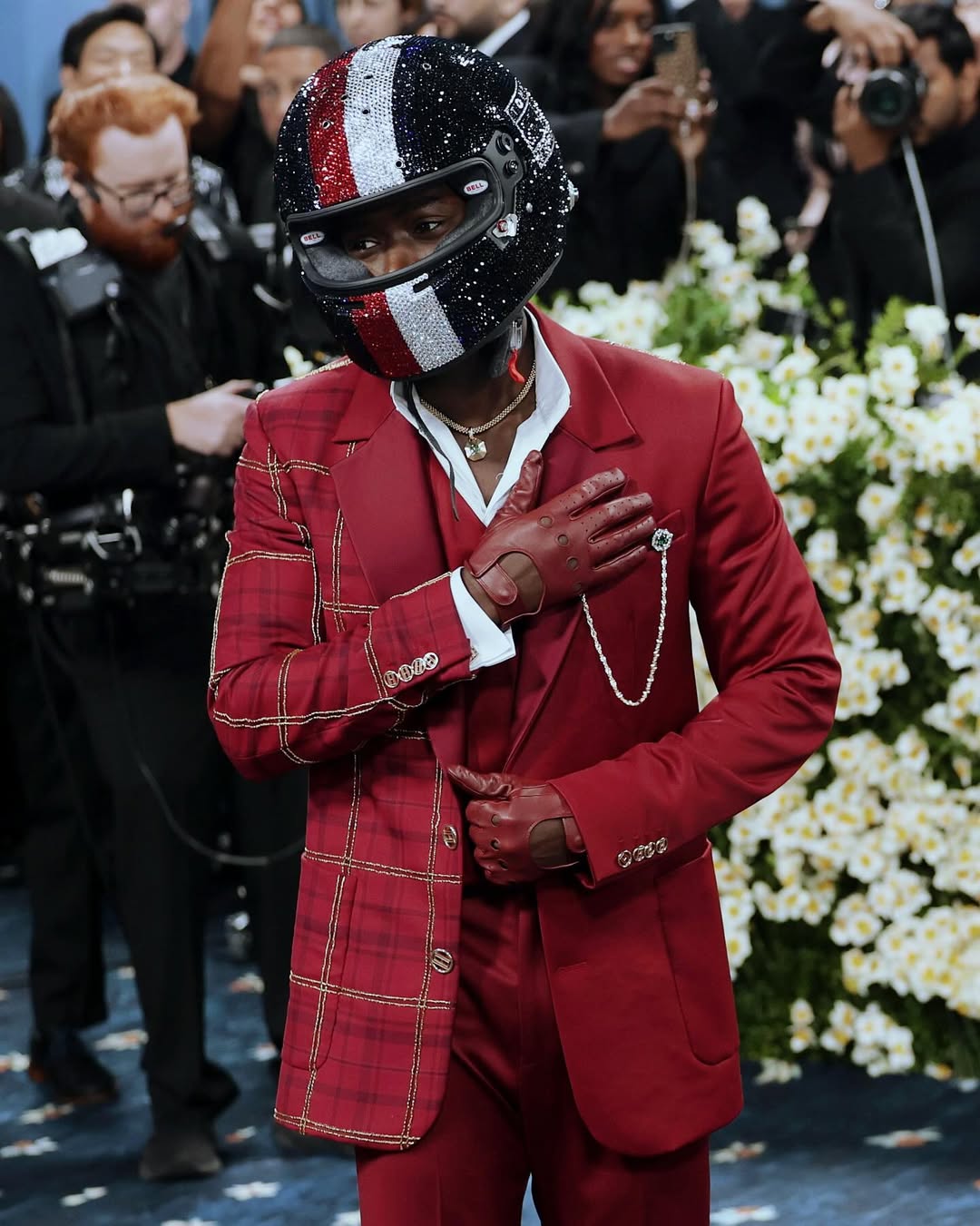 Damson Idris MET look