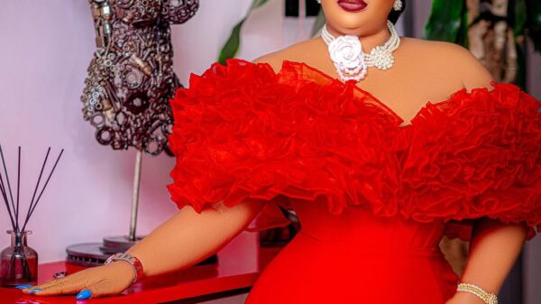 Laide Bakare Glows in Red as She Marks Her Birthday in Grand Style