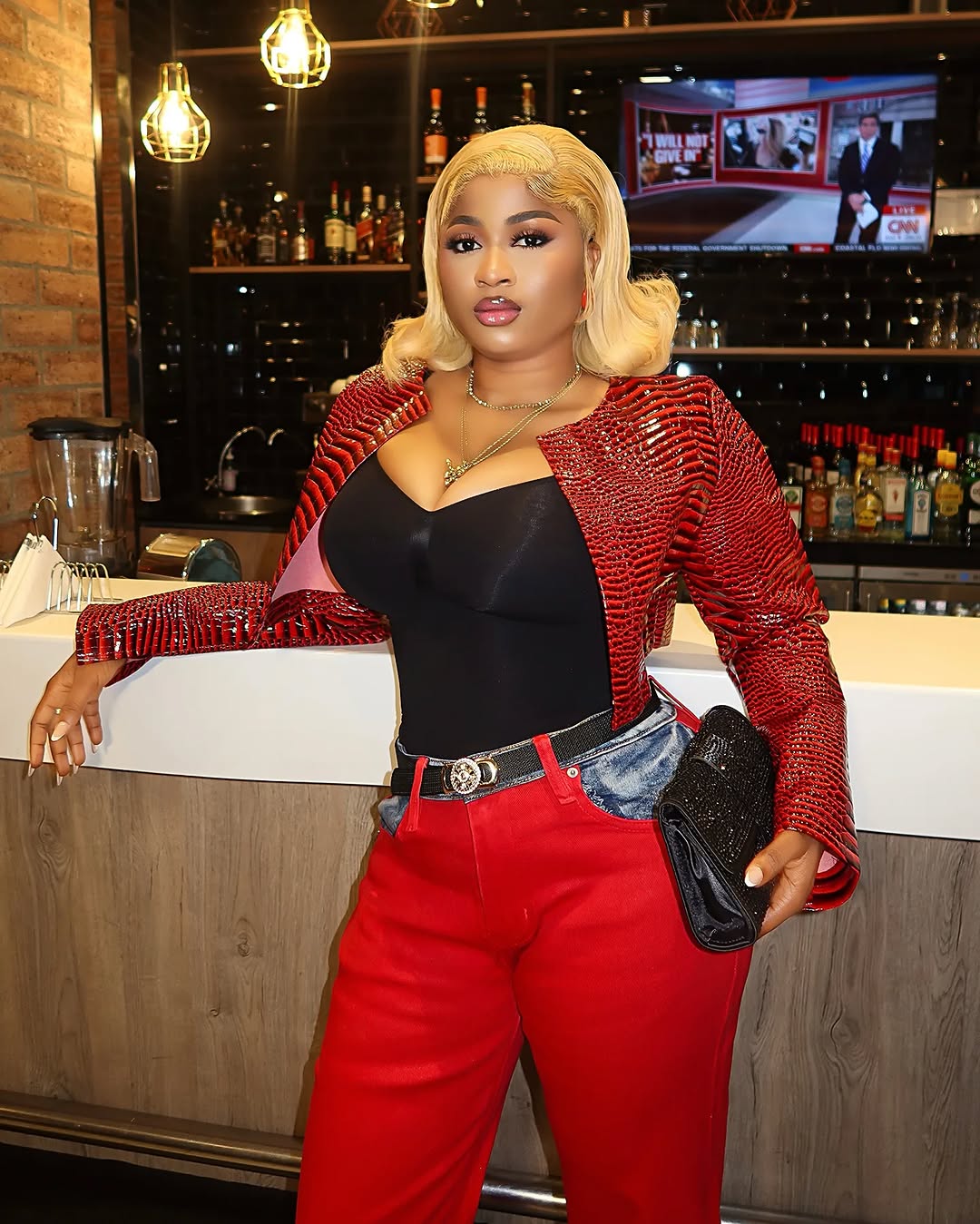 Imisi Just Proved Red Is Her Color — See the Stunning Photos