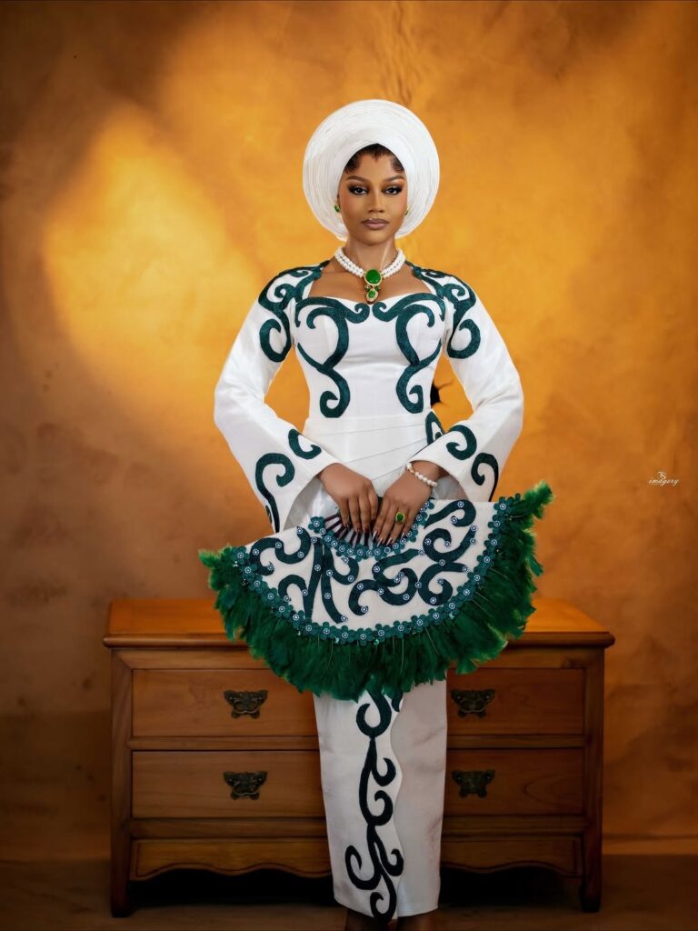 Green Aso Oke 