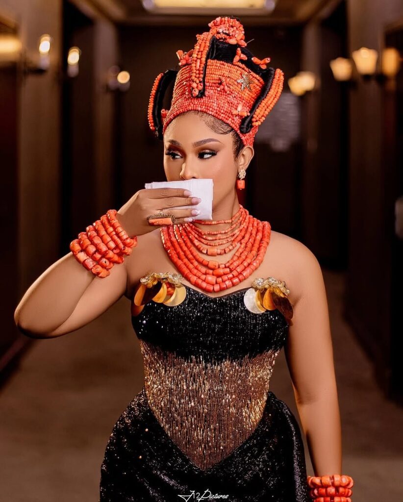 Black Edo Traditional Bridal Look11