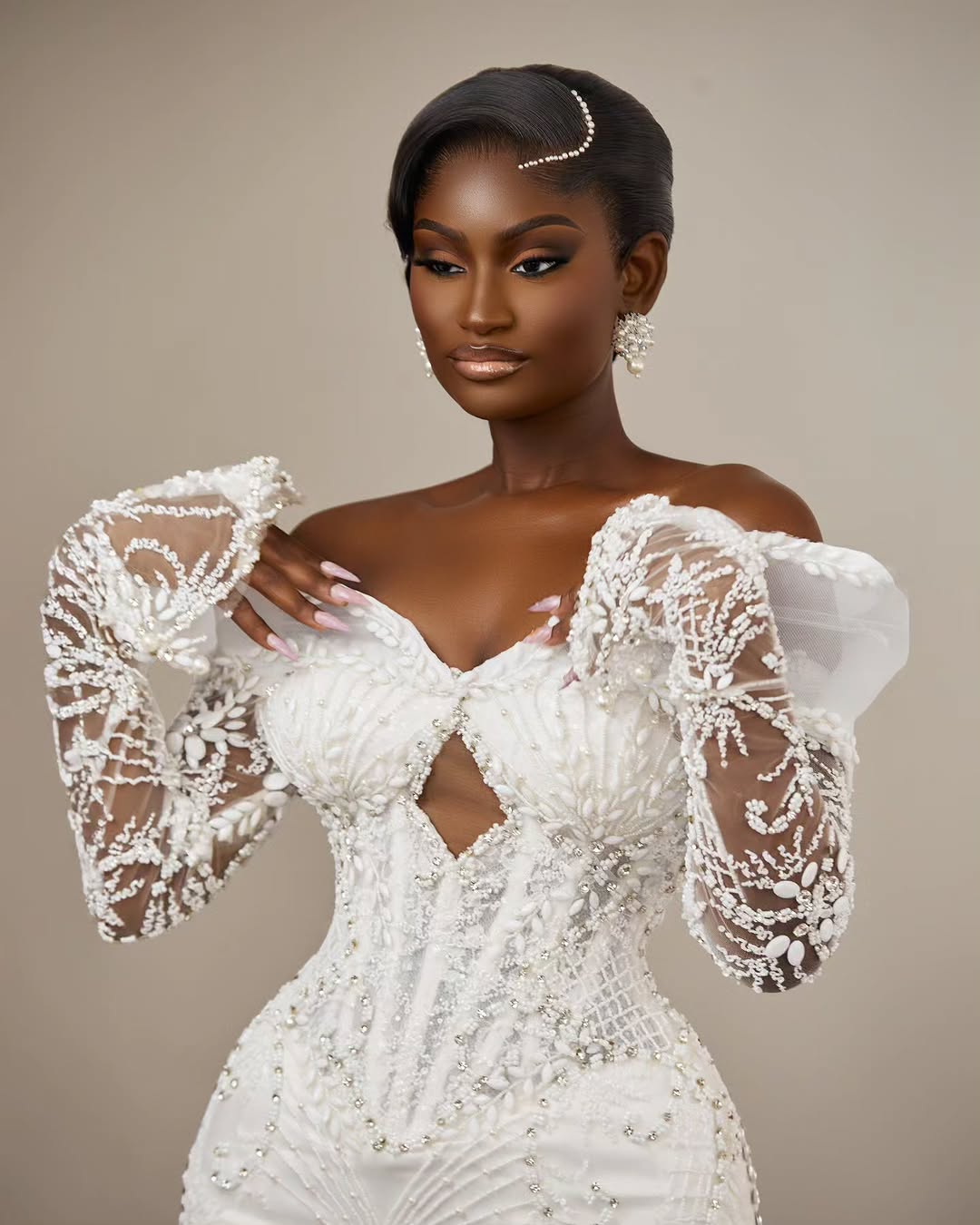 Steal the Show at Your White Wedding With This Soft, Elegant Look