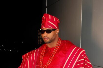 This Kaybobo’s Red Agbada Is the Festive Look Everyone’s Loving