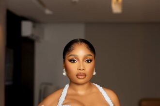 Steal the Spotlight at Your Bridal Shower With This Bold Glam Look