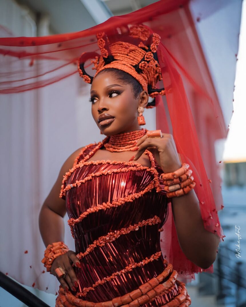 This Unique Edo Bridal Look Will Make You Glow Differently on Your Big Day