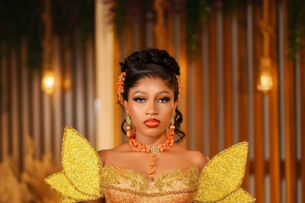 This Gold Isi-Agu Bridal Look Is a Beautiful Mix of Culture and Elegance You Will Love