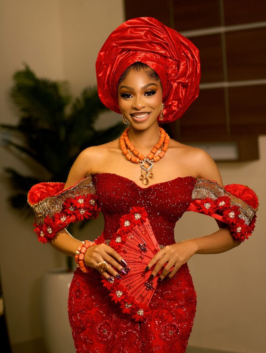 Steal the Spotlight With This Timeless Red Igbo Bridal Look