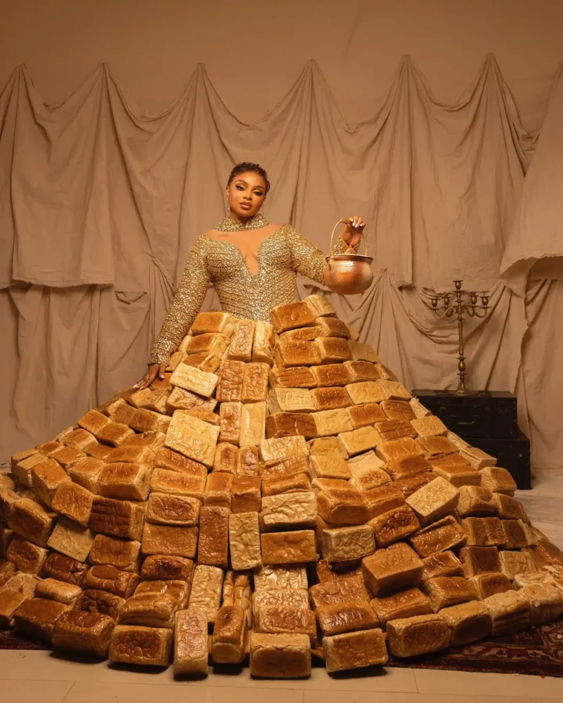 Queen Mercy Atang AMVCA Bread Dress