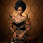 If You Want a Classy Yoruba Bridal Look, This Black and Gold Style Is Worth Seeing