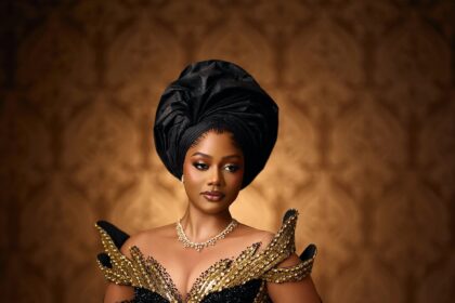 If You Want a Classy Yoruba Bridal Look, This Black and Gold Style Is Worth Seeing