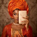 Looking for a Bright and Classy Trad Look? This Elegant Orange Bridal Look Brings the Perfect Mix of Beauty and Culture