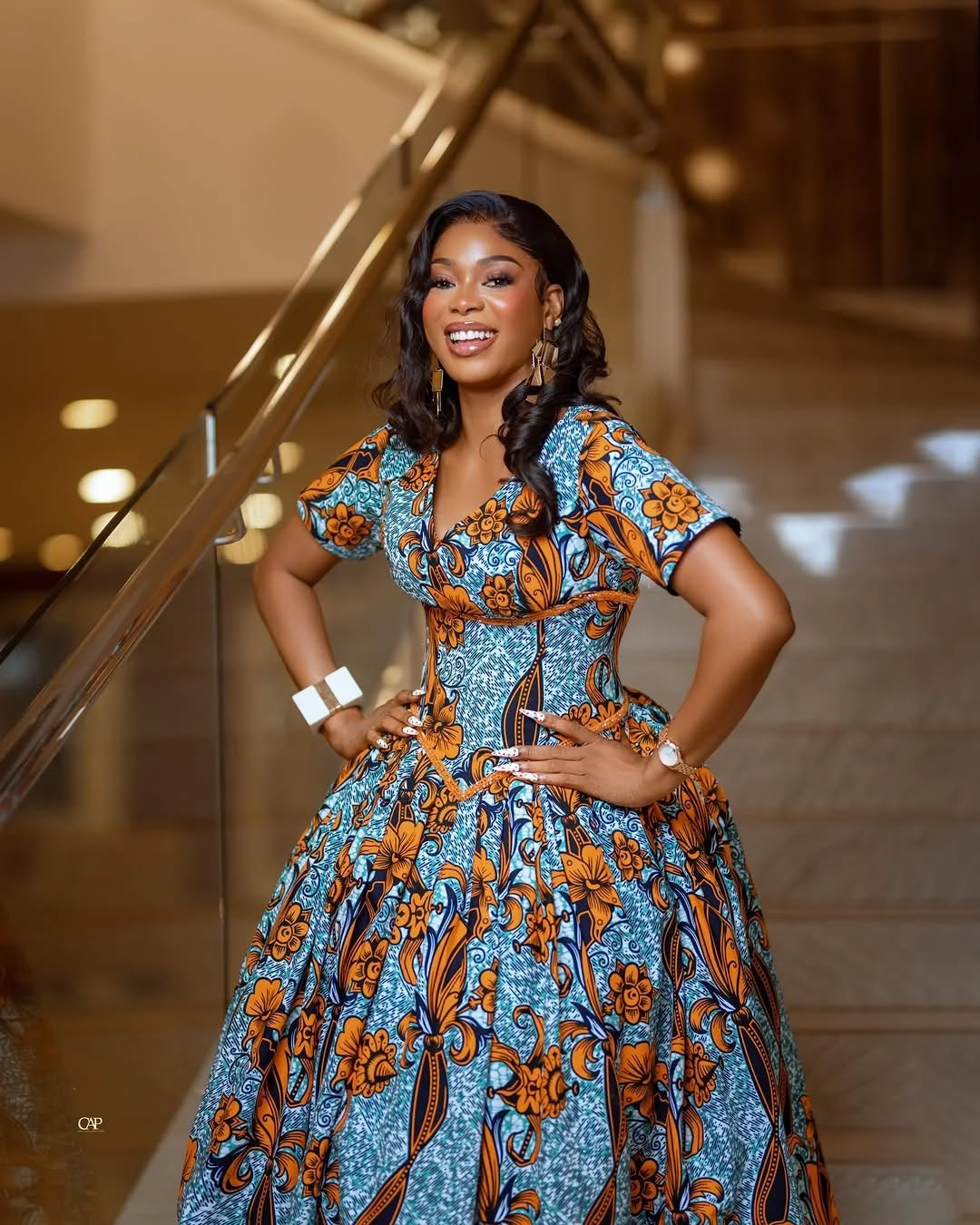 Step Into Any Event With Confidence in This Gorgeous African Print Outfit Gown