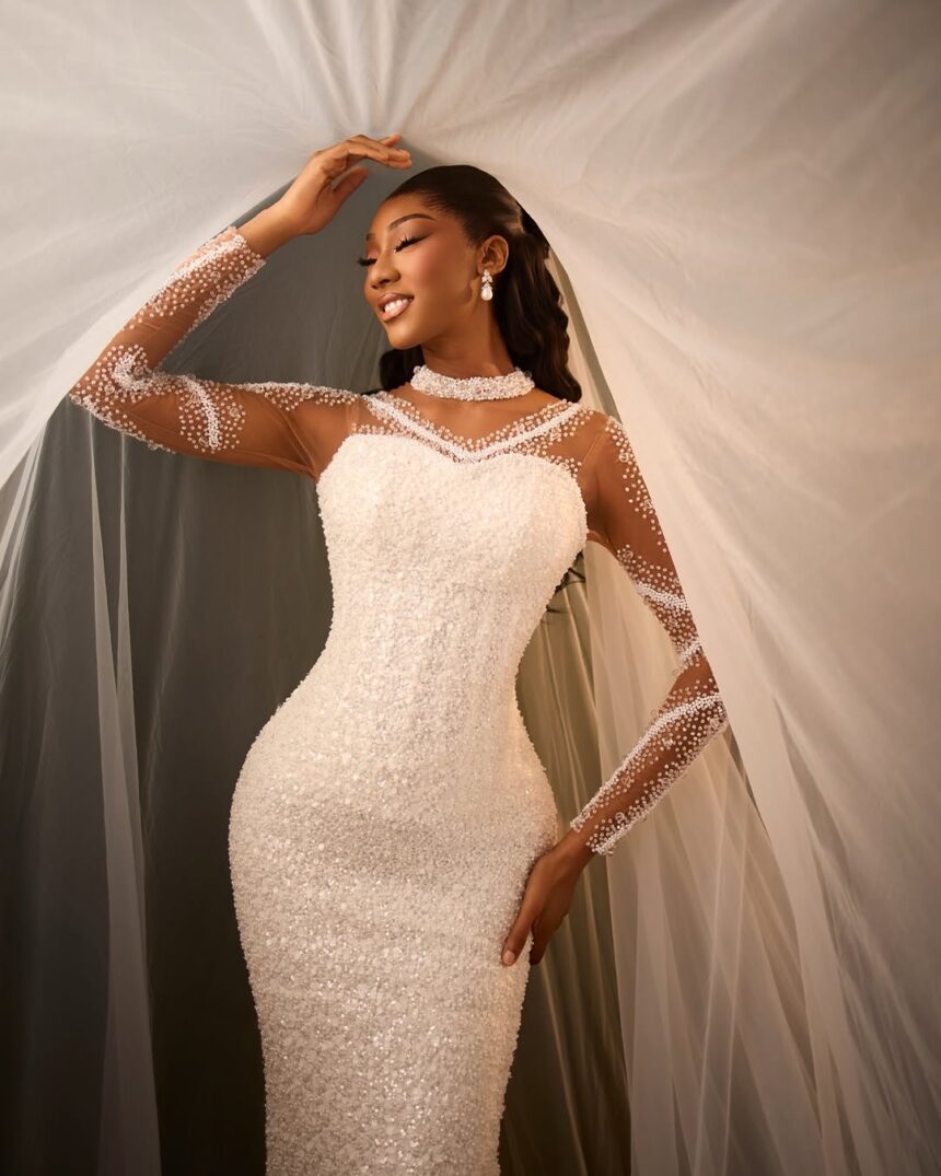 Fairytale Glam and Bridal Luxury Come Together Beautifully in This Gorgeous White Wedding Dress