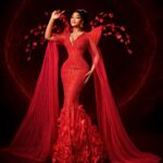 Own Your Next Big Entrance in a Showstopping Red Sculptural Fashion Outfit Made to Steal the Show