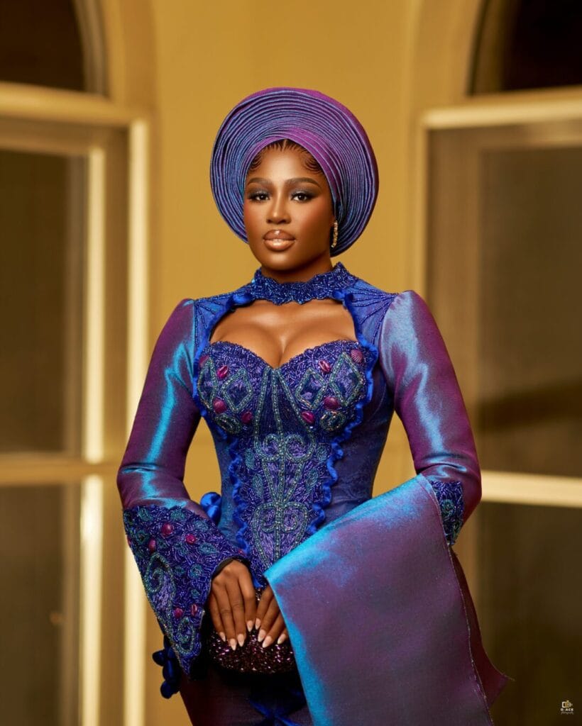 Blue and Purple Yoruba Bridal Inspiration