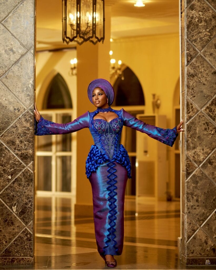 Blue and Purple Yoruba Bridal Inspiration