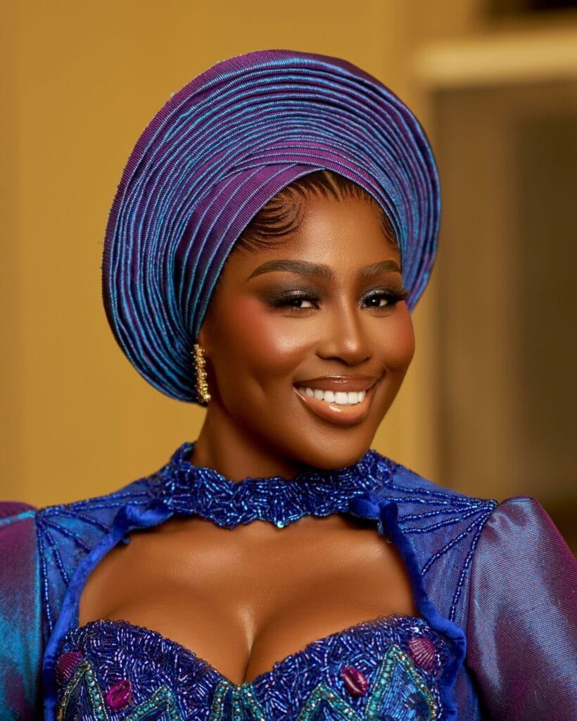 Blue and Purple Yoruba Bridal Inspiration