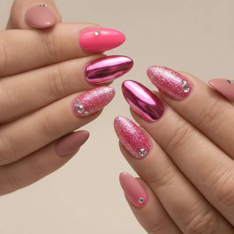 Mismatched Nails