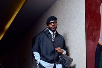 Ebuka BBNaija live eviction outfit