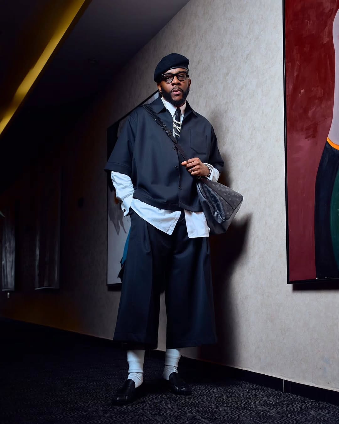 Ebuka BBNaija live eviction outfit