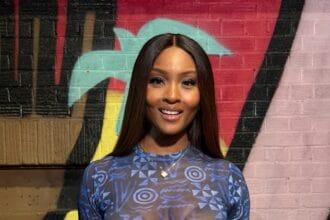Osas Ighodaro blue outfit